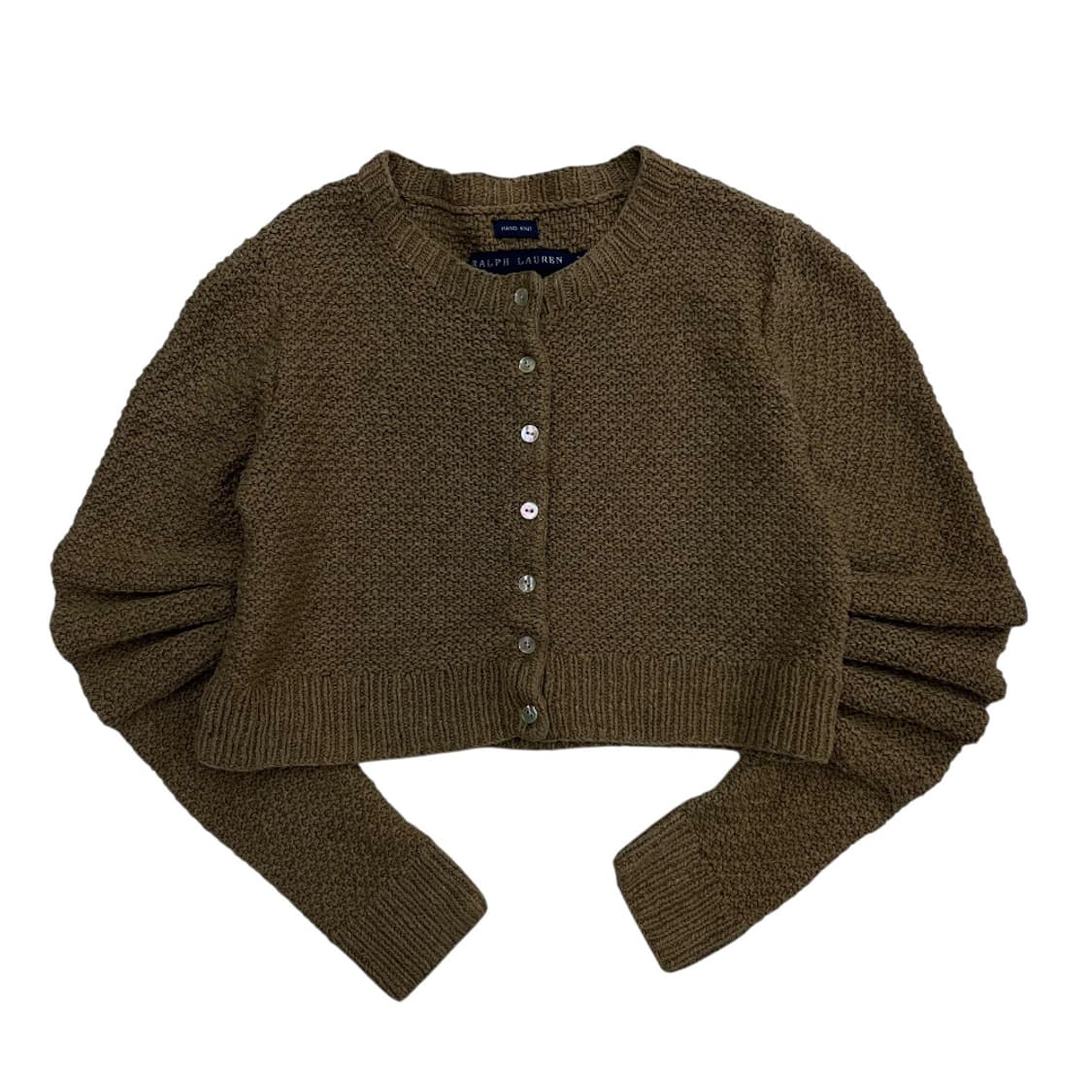 폴로 랄프로렌 베이지 크롭 니트 가디건 S 상품이미지2