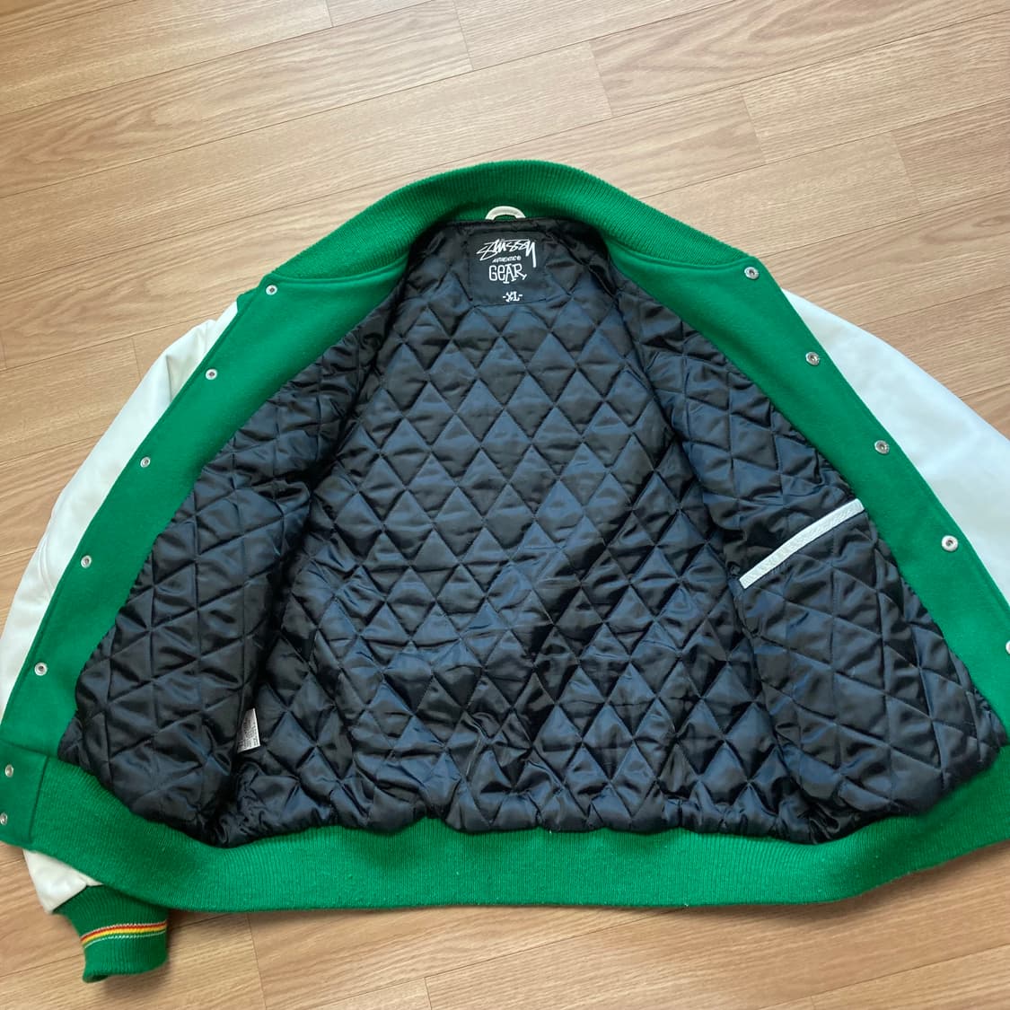 스투시 2008 IST 바시티자켓 그린 XL 상품이미지6