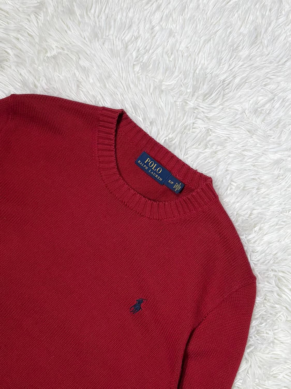 폴로랄프로렌 레드 포니 라운드 니트 상품이미지4