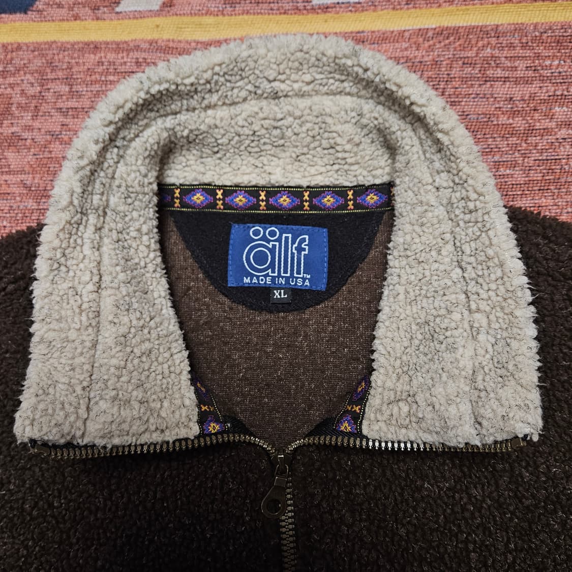 80s alf 딥파일 집업 자켓 / USA 상품이미지5