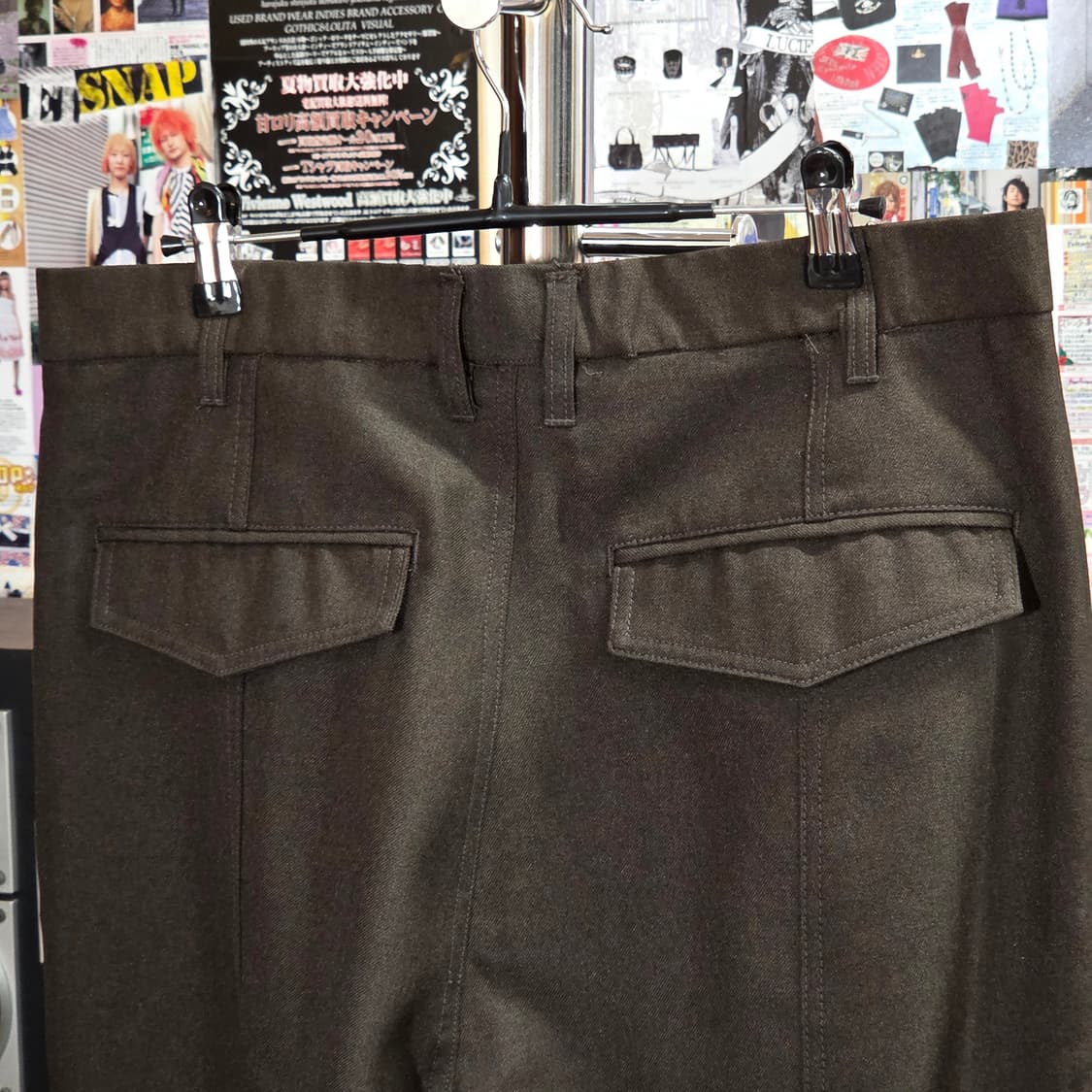 인사일런스 브라운 핀턱 와이드 슬랙스 상품이미지6