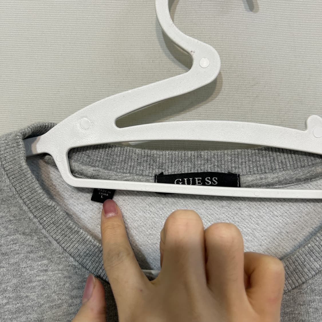 게스 남성 기모 맨투맨 100 상품이미지2