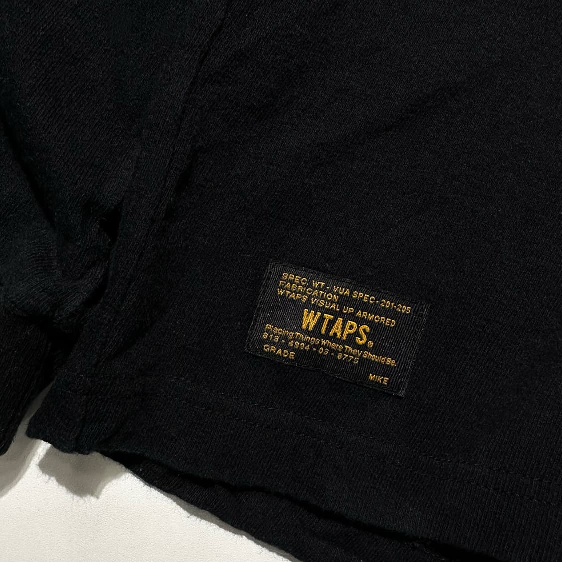 WTAPS 더블탭스 롱슬리브 티셔츠 블랙 상품이미지7