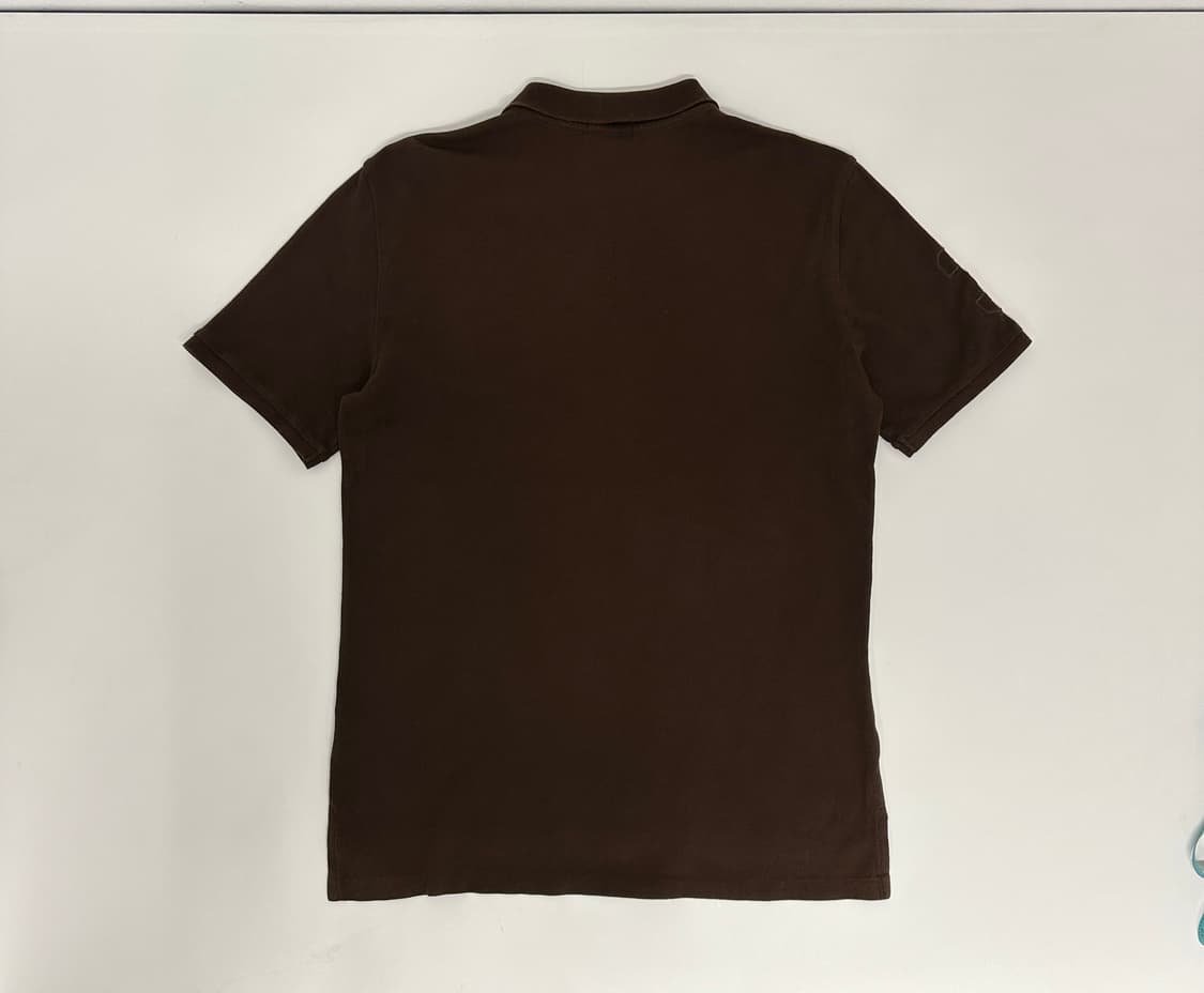 폴로 브라운 컬러 빅포니 빈티지 pk코튼 셔츠 상품이미지3
