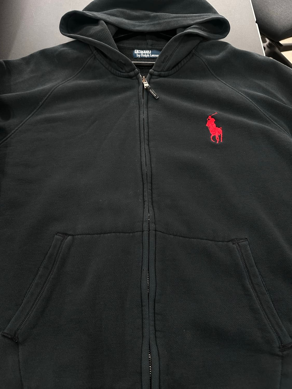 폴로랄프로렌 빅포니 후드집업 블랙 상품이미지4