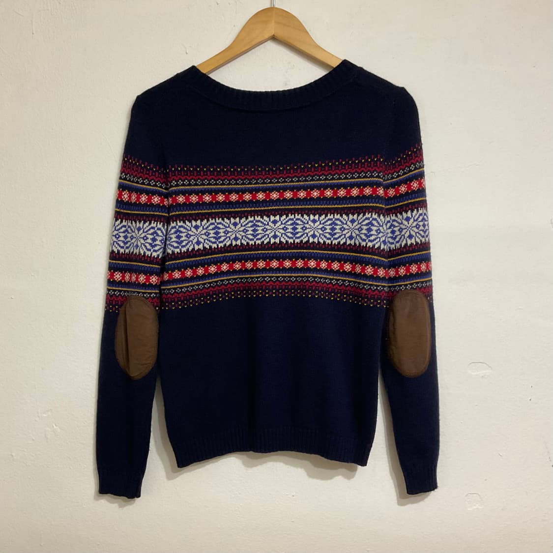 타미 힐피거 엘보 패치 페어아일 니트 상품이미지1