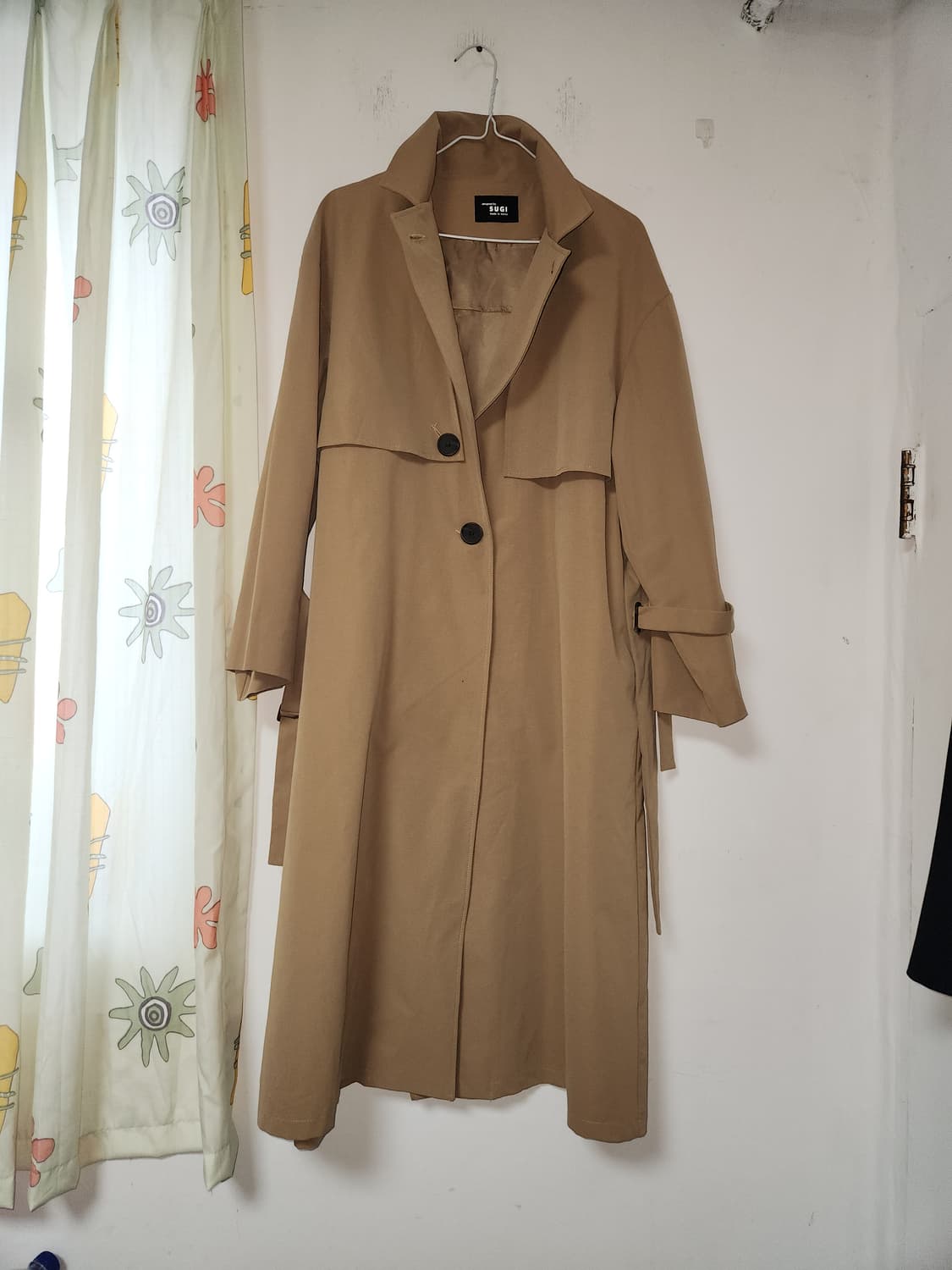 빅사이즈 SUGI 롱 트렌치코트 88~99 상품이미지1