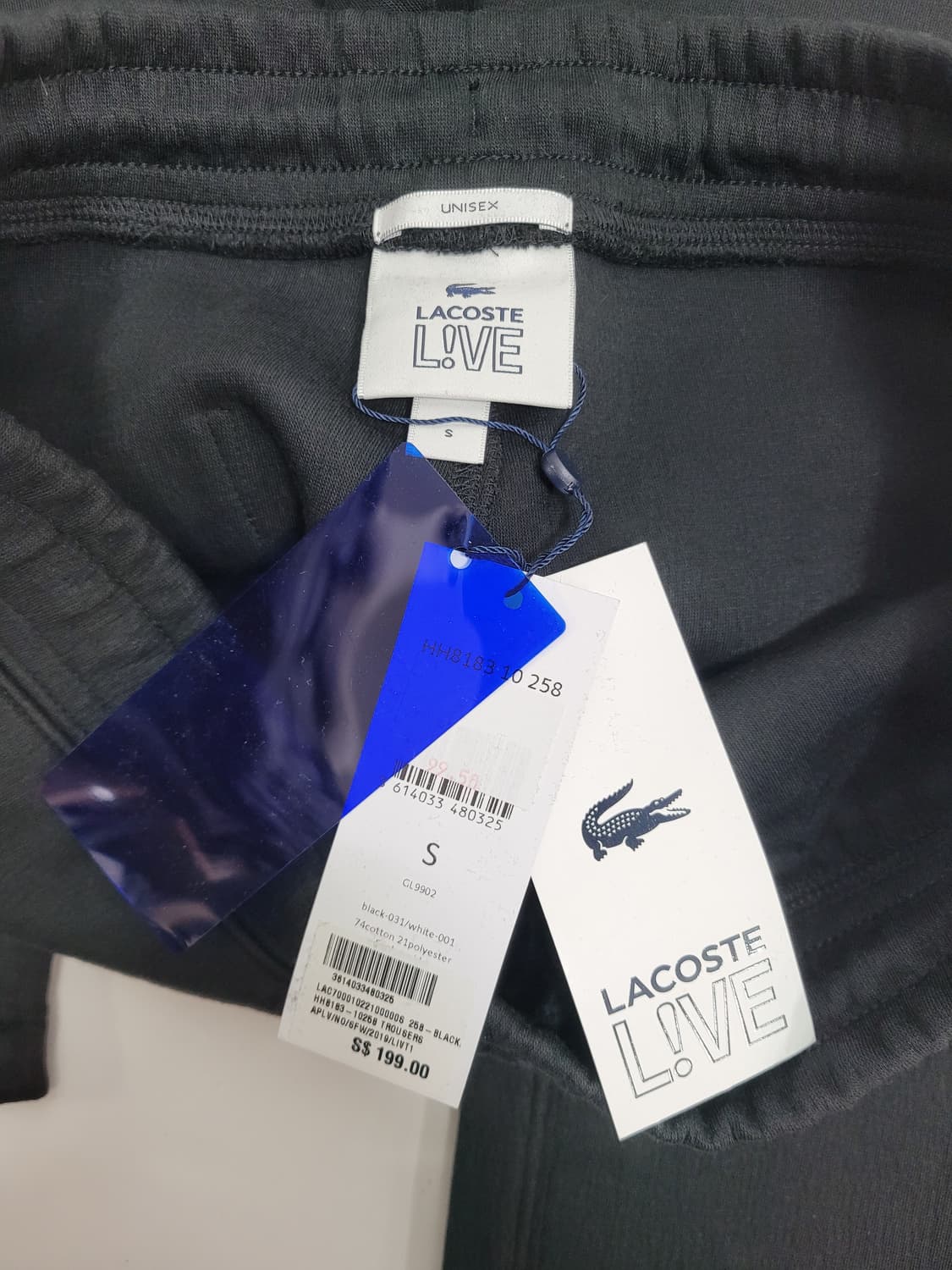 (새상품) LACOSTE 라코스테 플리스 스웨이드 팬츠 / 남 S 블랙
 상품이미지8