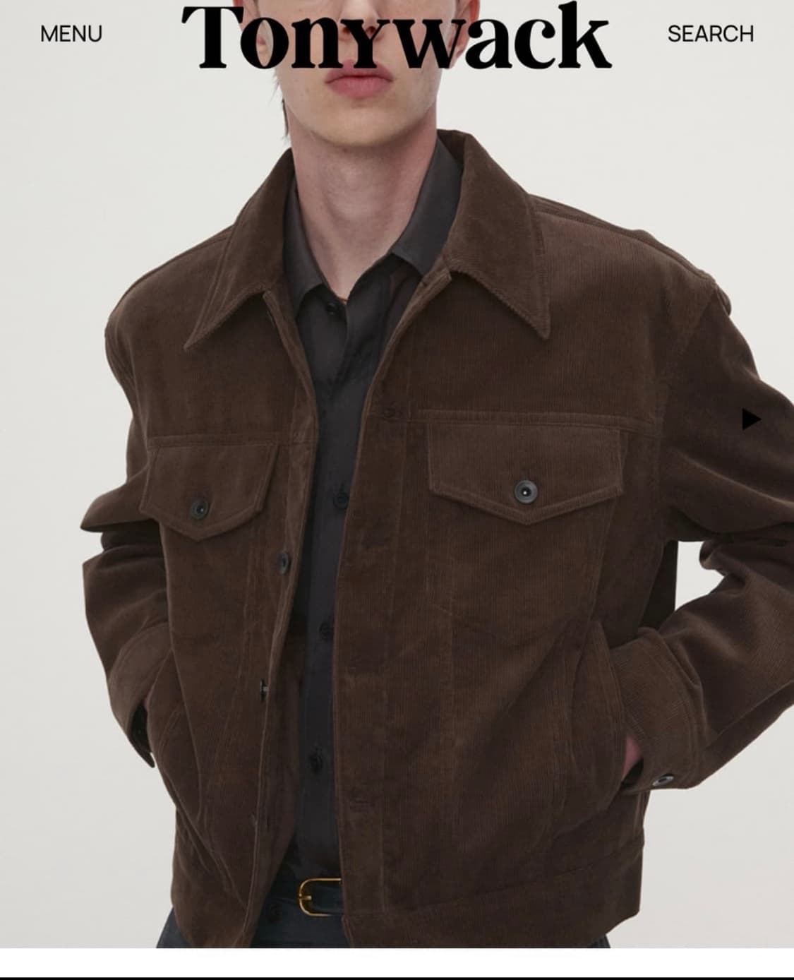 [L] 토니웩 코듀로이 자켓 브라운 상품이미지1