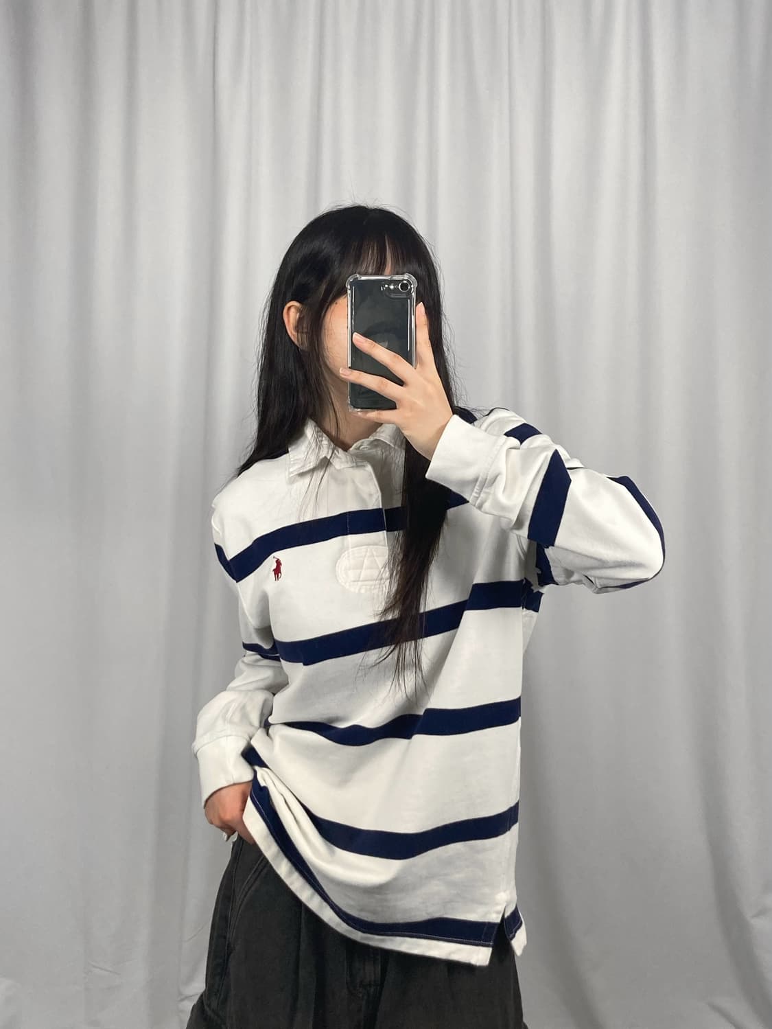 폴로 스트라이프 긴팔 럭비티 상품이미지2