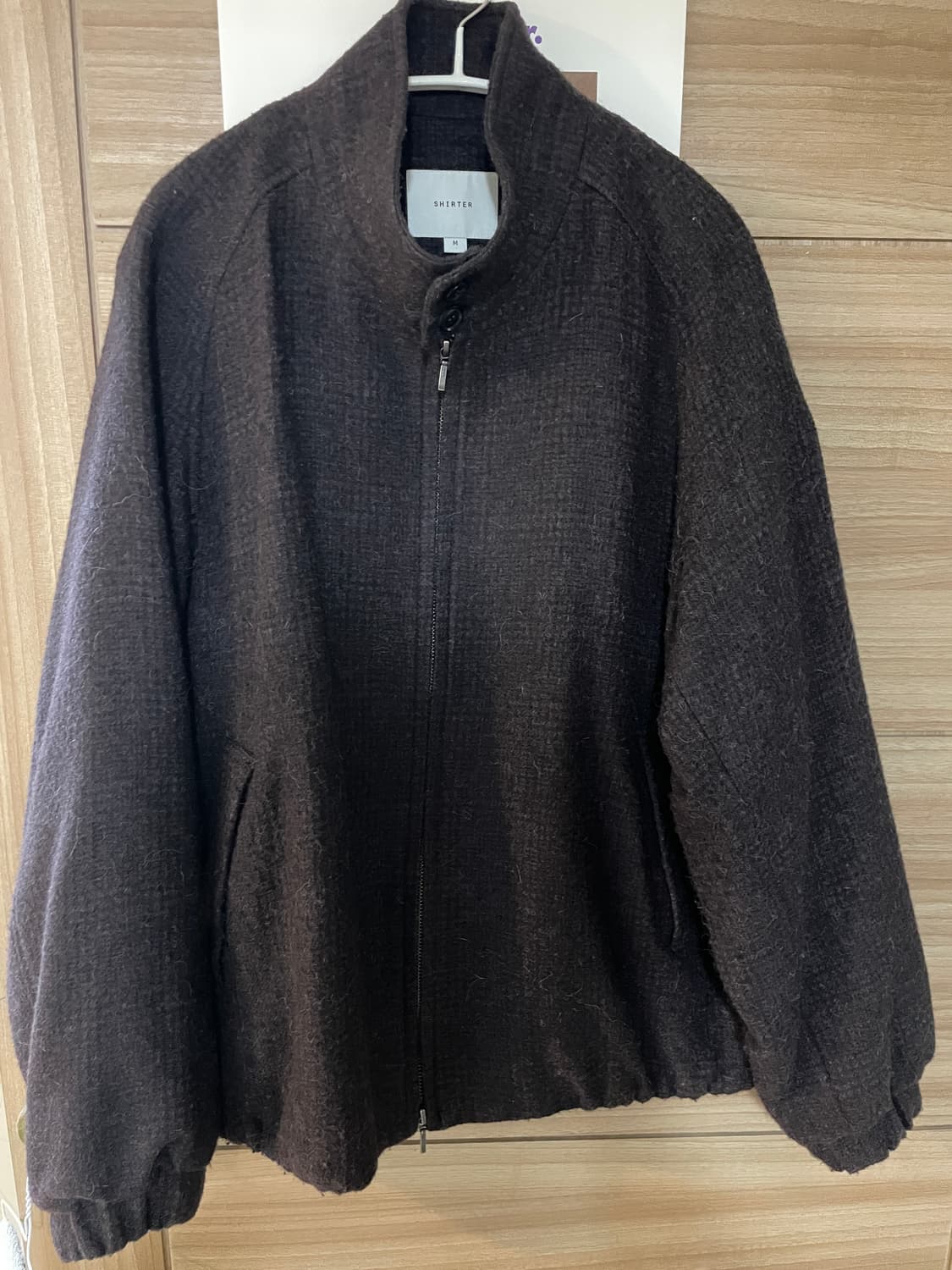 shirter 셔터 울 해링턴 자켓 퍼플 상품이미지3