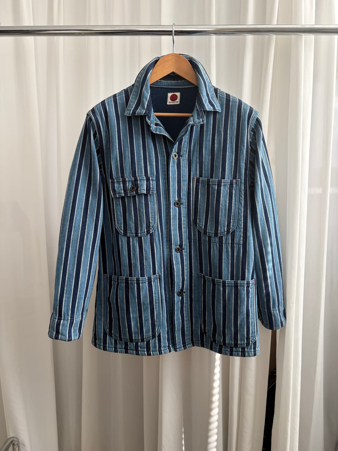 메이드 인 인디고 스트라이프 커버올 상품이미지3