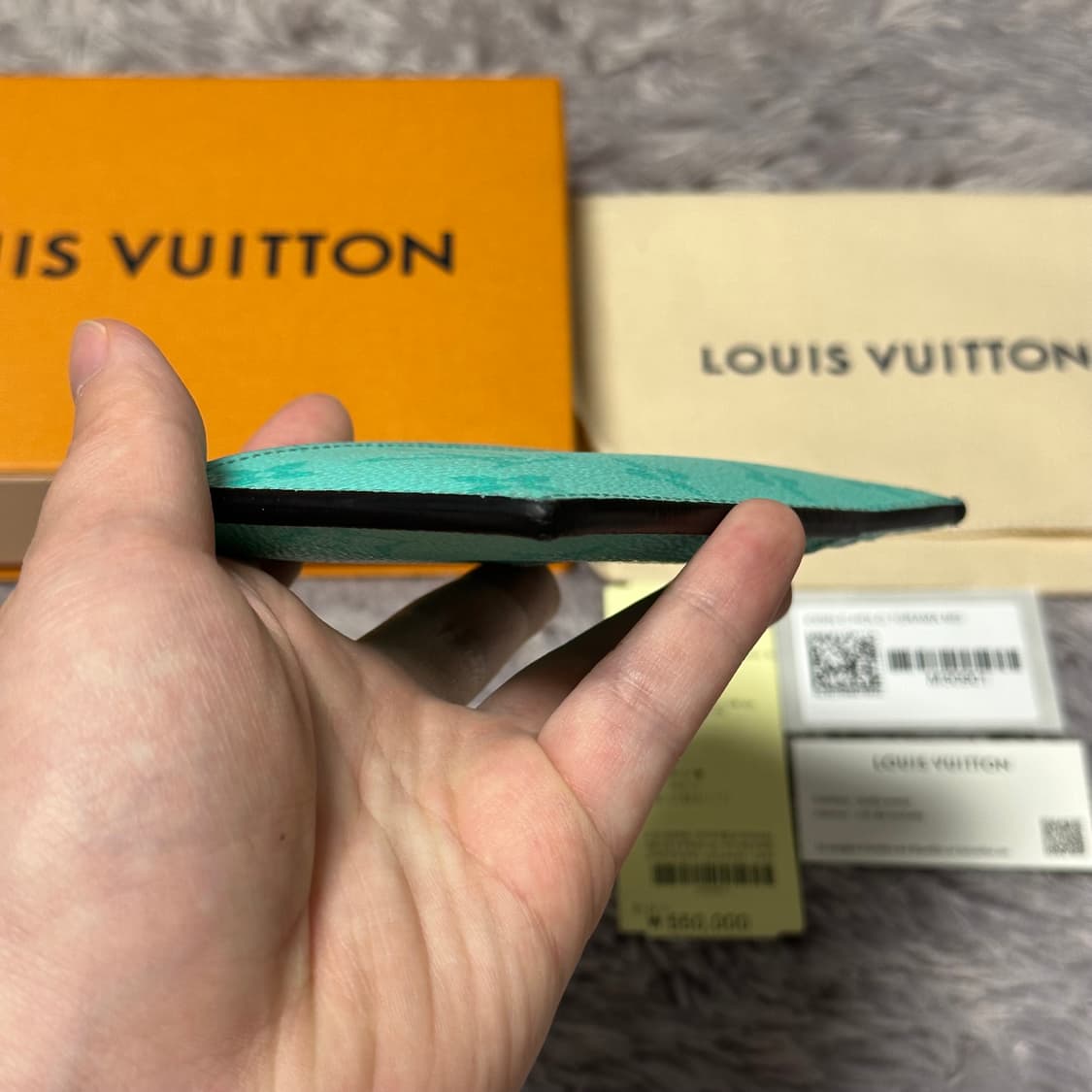 [풀구성] 루이비통 이클립스 카드홀더 지갑 마이애미 그린 상품이미지5