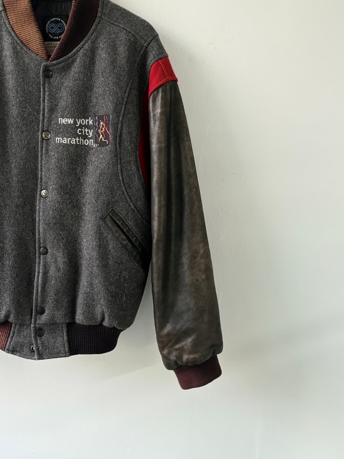 1997년 뉴욕 시티 마라톤 바시티 재킷 상품이미지5