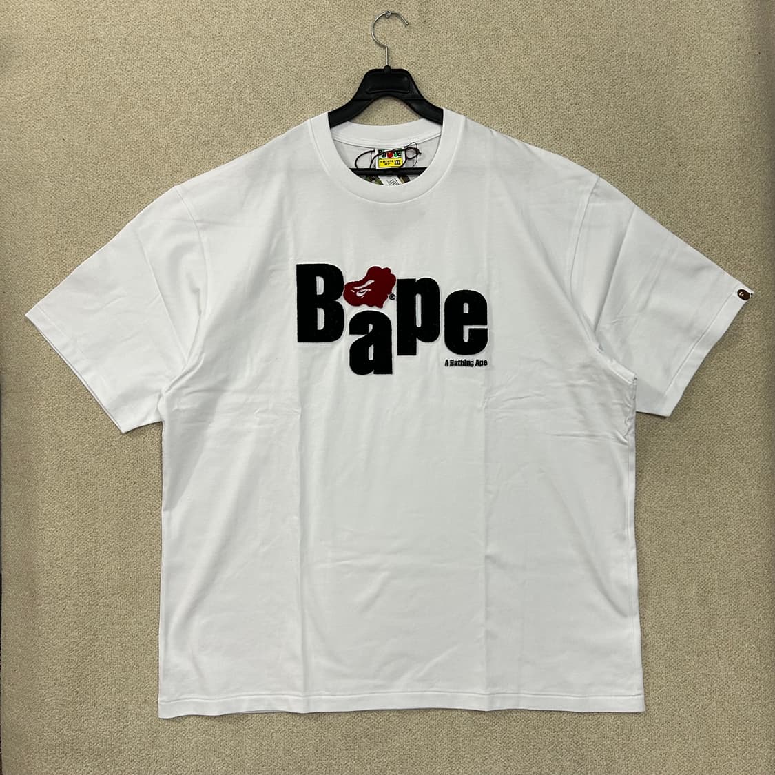 (2XL) 베이프 화이트 하트 에이프 헤드 반팔티셔츠  상품이미지3