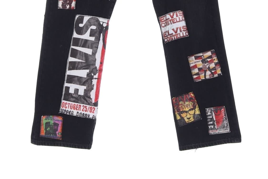 리바이스록 밴드 패치워크 데님 팬츠 청바지 (남성 34in) 상품이미지4