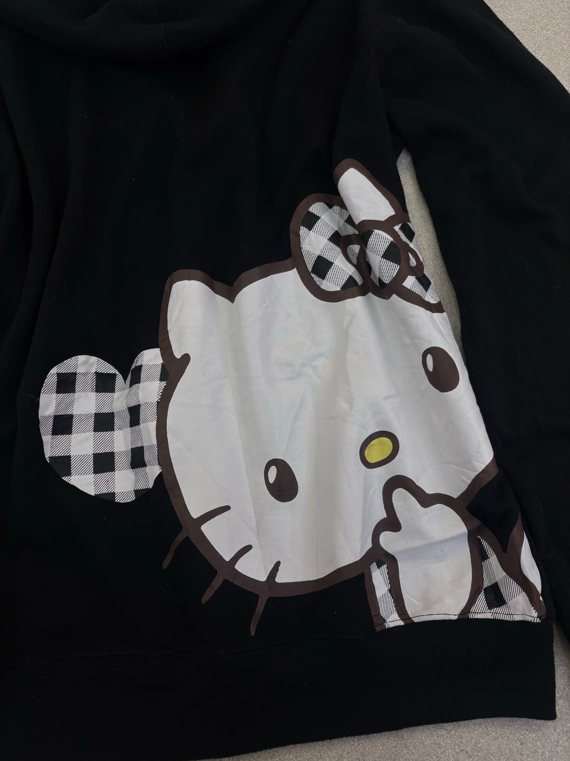 체크 키티 후드집업 상품이미지5