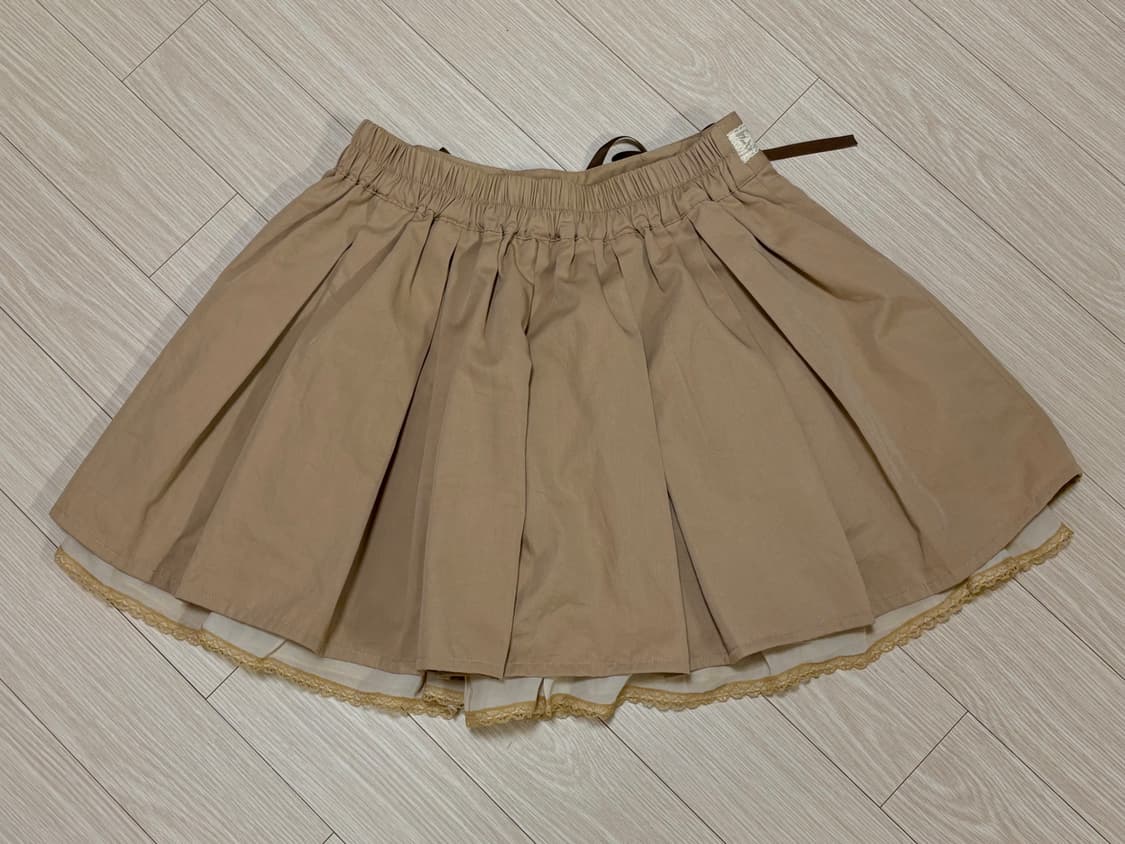 라떼갸루 액시즈팜(택⭕️) 아일렛 큐롯 스커트 치마바지 빅사이즈 상품이미지5