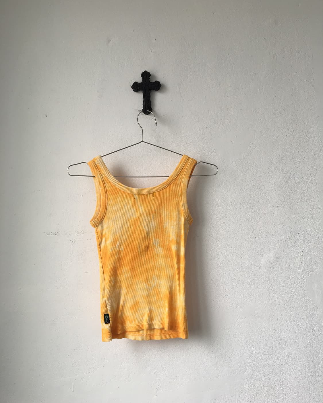 Button point dyed ribbed sleeveless 상품이미지3