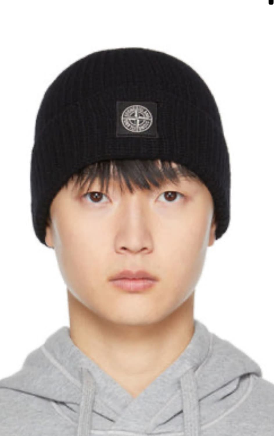 스톤아일랜드 비니 블랙 상품이미지1