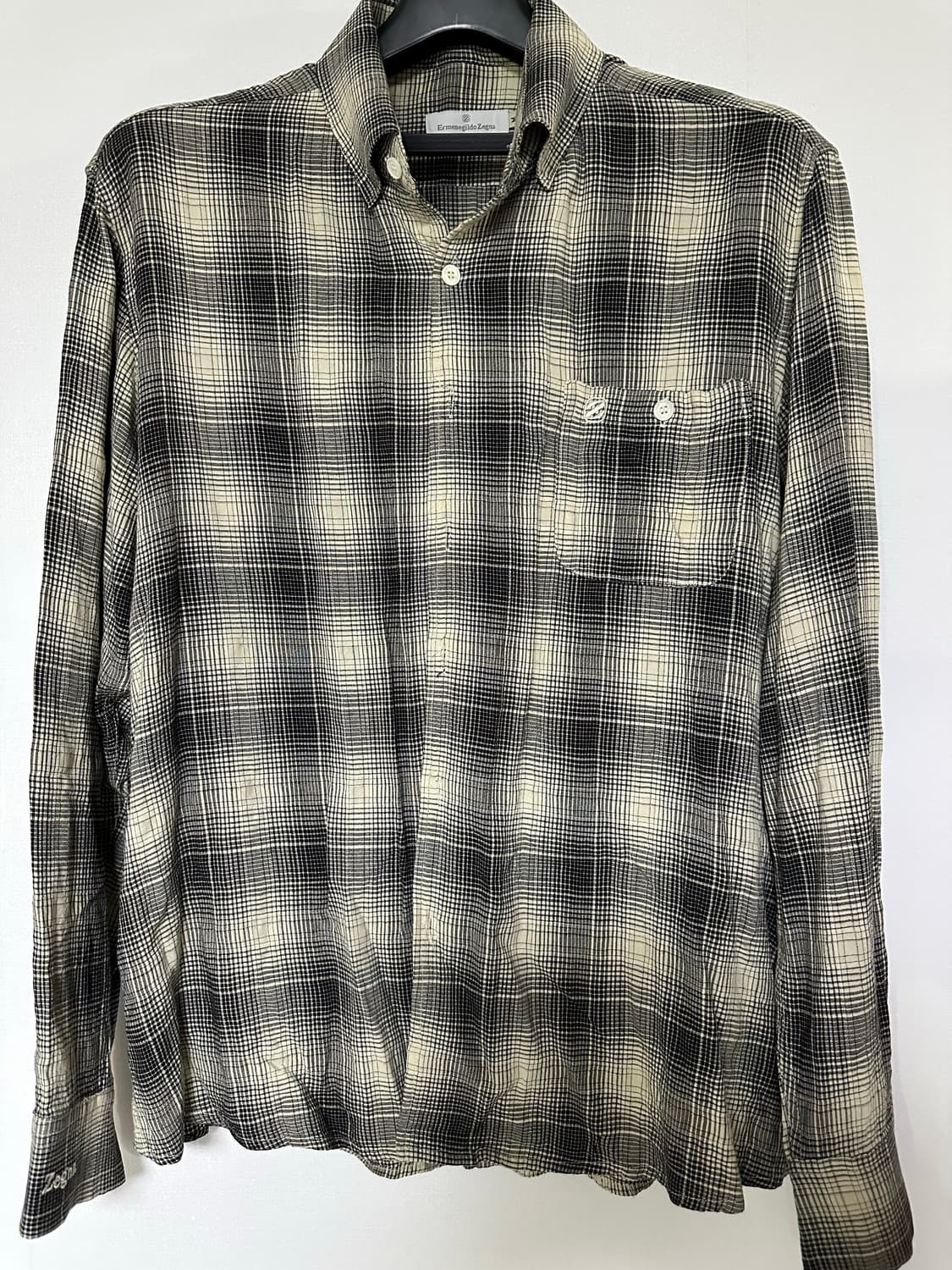 에르메네질도 제냐 체크 셔츠 남방 상품이미지1