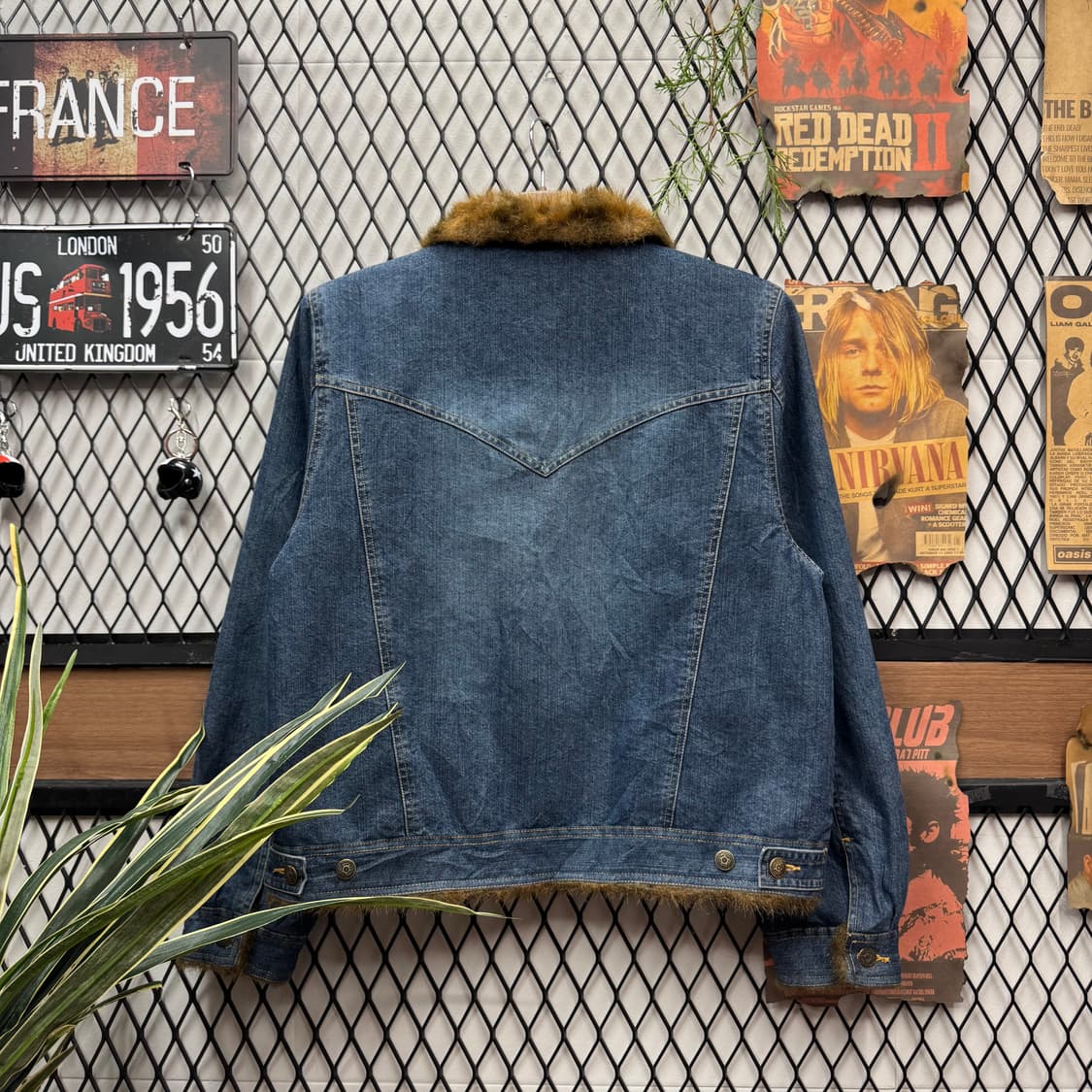 MARVIN RICHARDS 빈티지 데님 트러커 퍼자켓 진청 상품이미지2