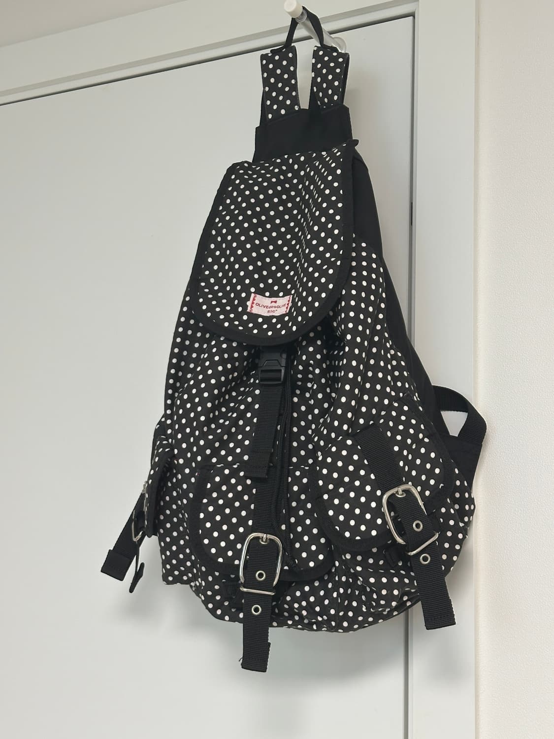 도트 백팩 블랙 상품이미지2
