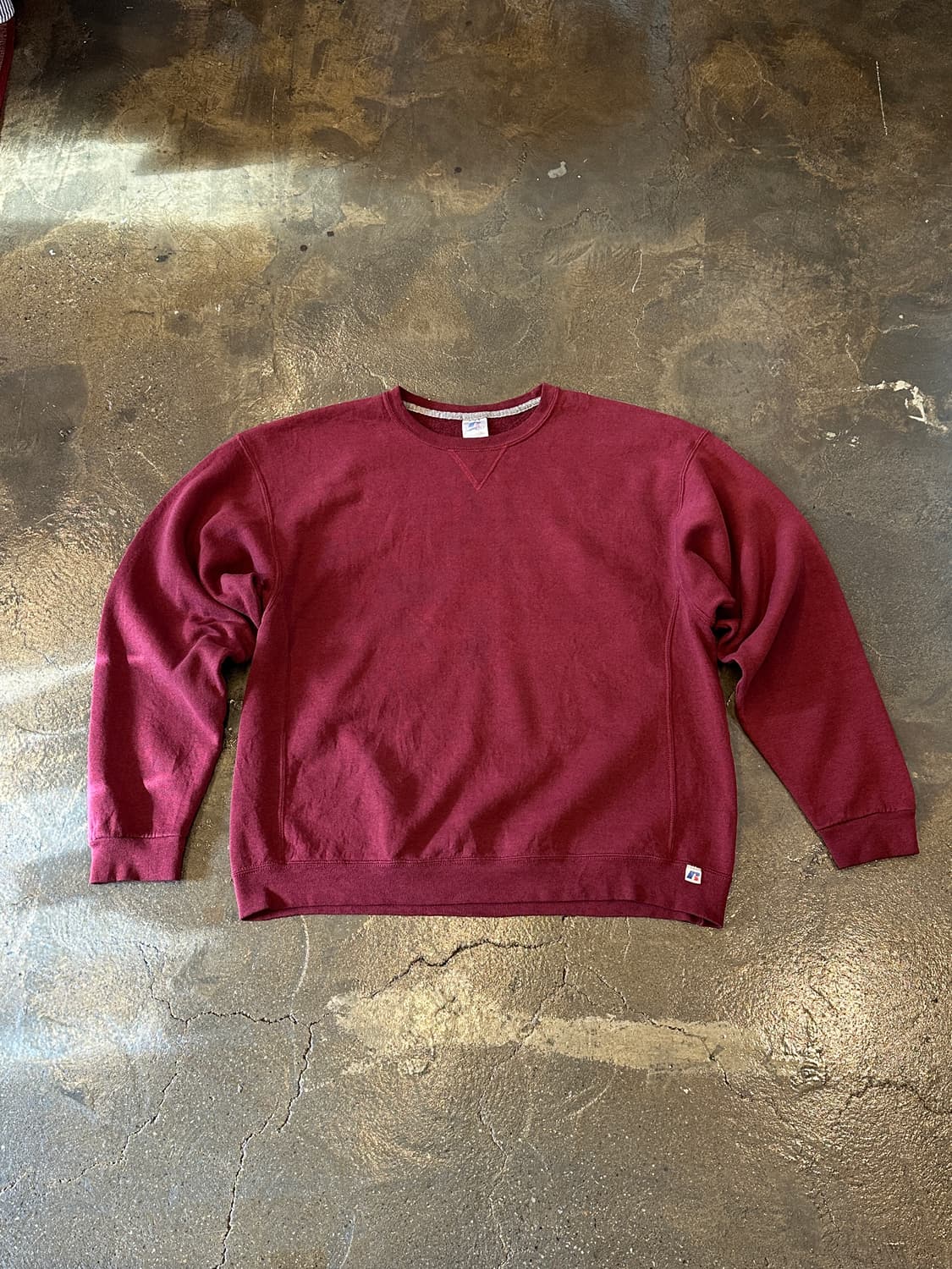 90s Russell Athletic 맨투맨 버건디  XL 상품이미지1