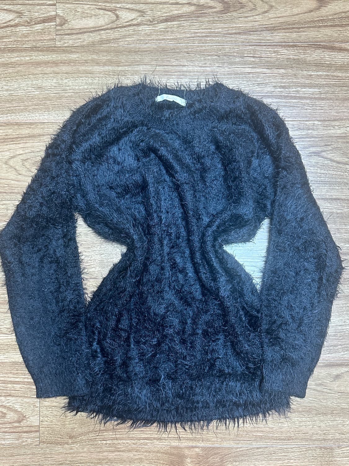 빈티지 블랙 니트 티셔츠 히메갸루 로걀 달천깔 캐캐체 그런지 모리걸 고딕 상품이미지1