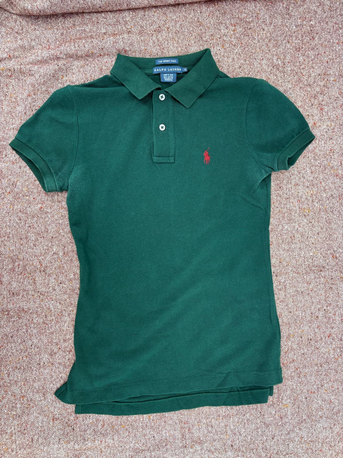 🍃 Ralph Lauren 여성 스키니핏 피케 폴로셔츠 (S) 상품이미지1