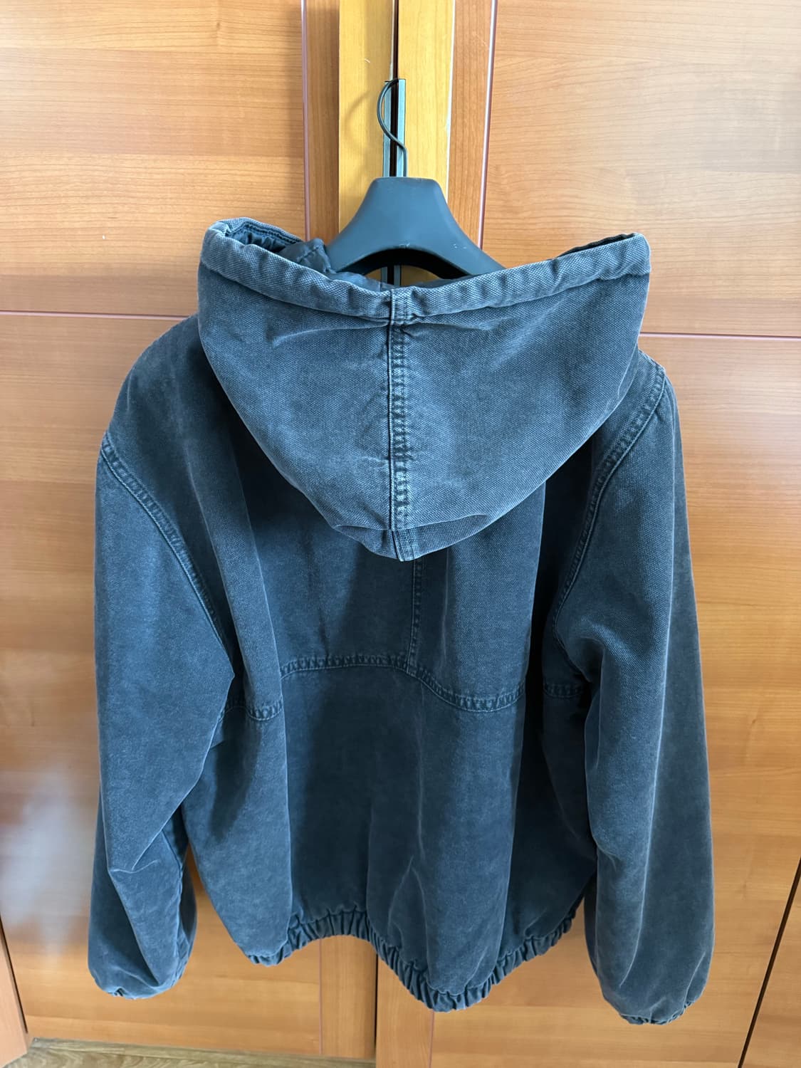 스투시 인슐 캔버스 워크자켓 블랙 L 상품이미지2