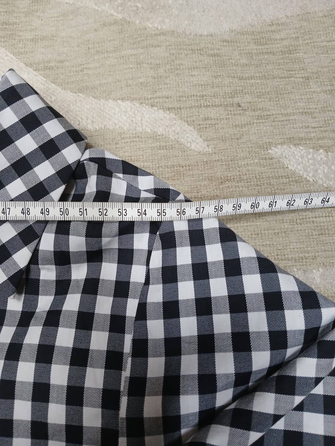 MAJE 깅엄 체크 레이어드 셔츠  상품이미지5