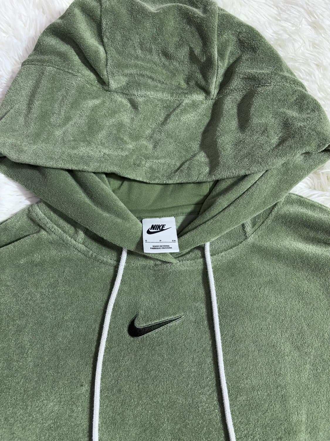 나이키 그린 미드스우시 테리 후드  상품이미지5