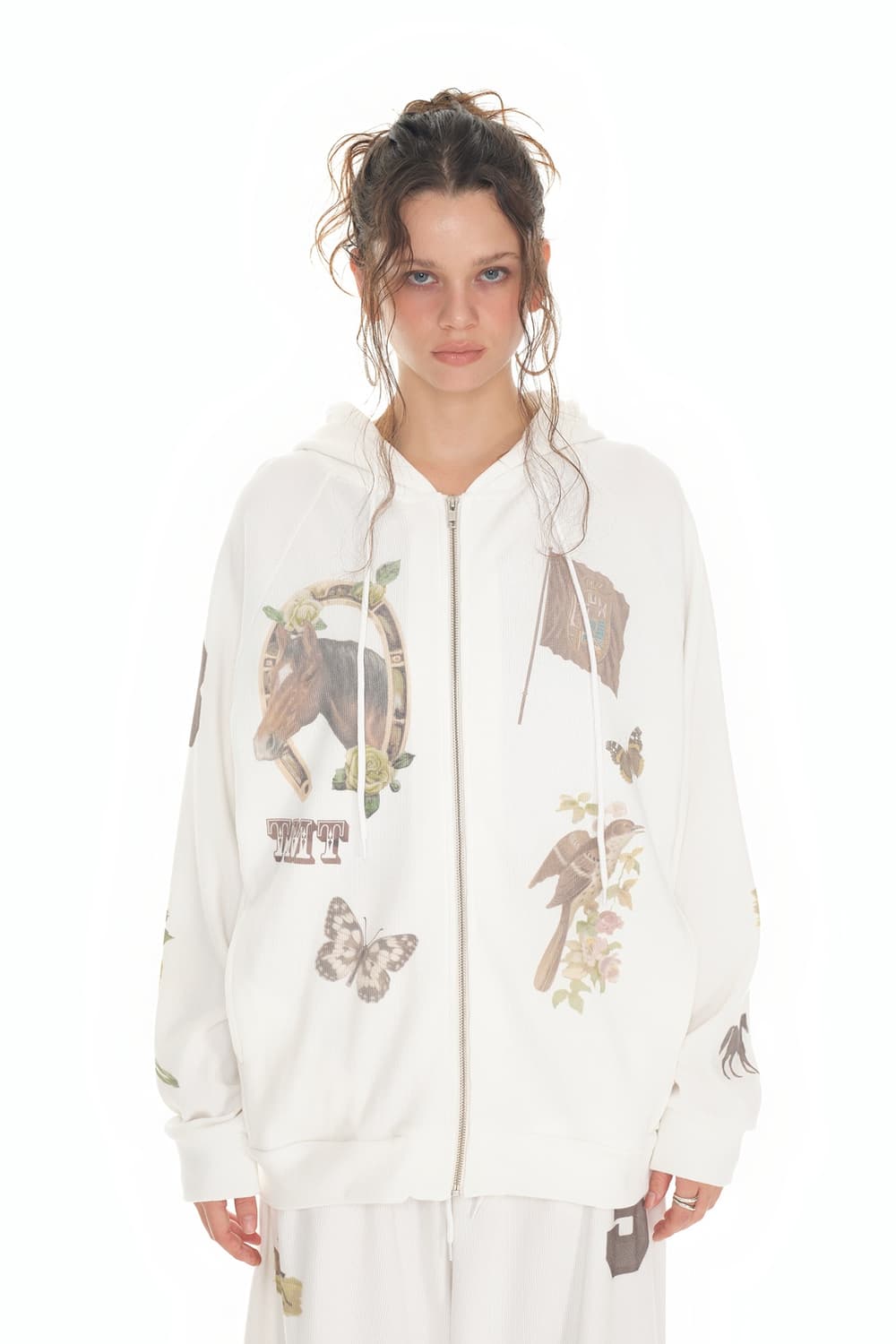 새상품!! 투머치택스 웨스턴 와플 후드집업 상품이미지1