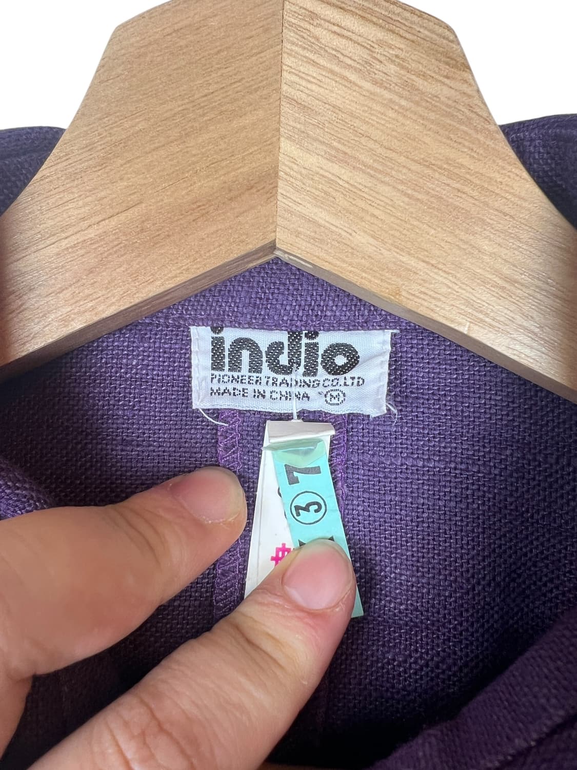 Indio 퍼플 포켓 셔츠 셋업 M 상품이미지3