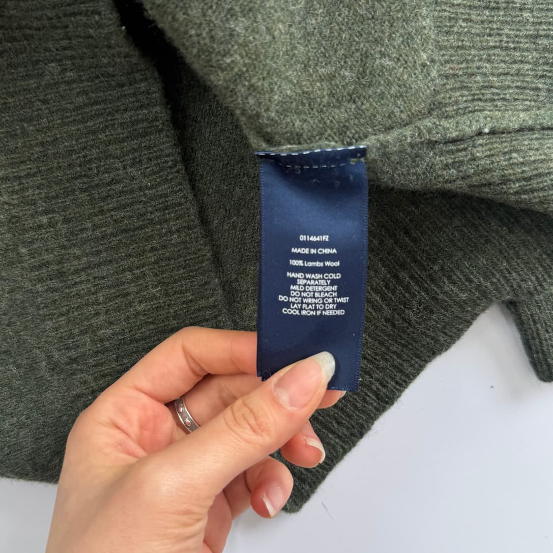 Polo 폴로 버건디 포니 그린 브이넥 니트 상품이미지6