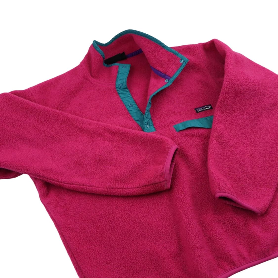 90s 파타고니아 신칠라 스냅-T 핑크/틸/퍼플 USA 상품이미지2