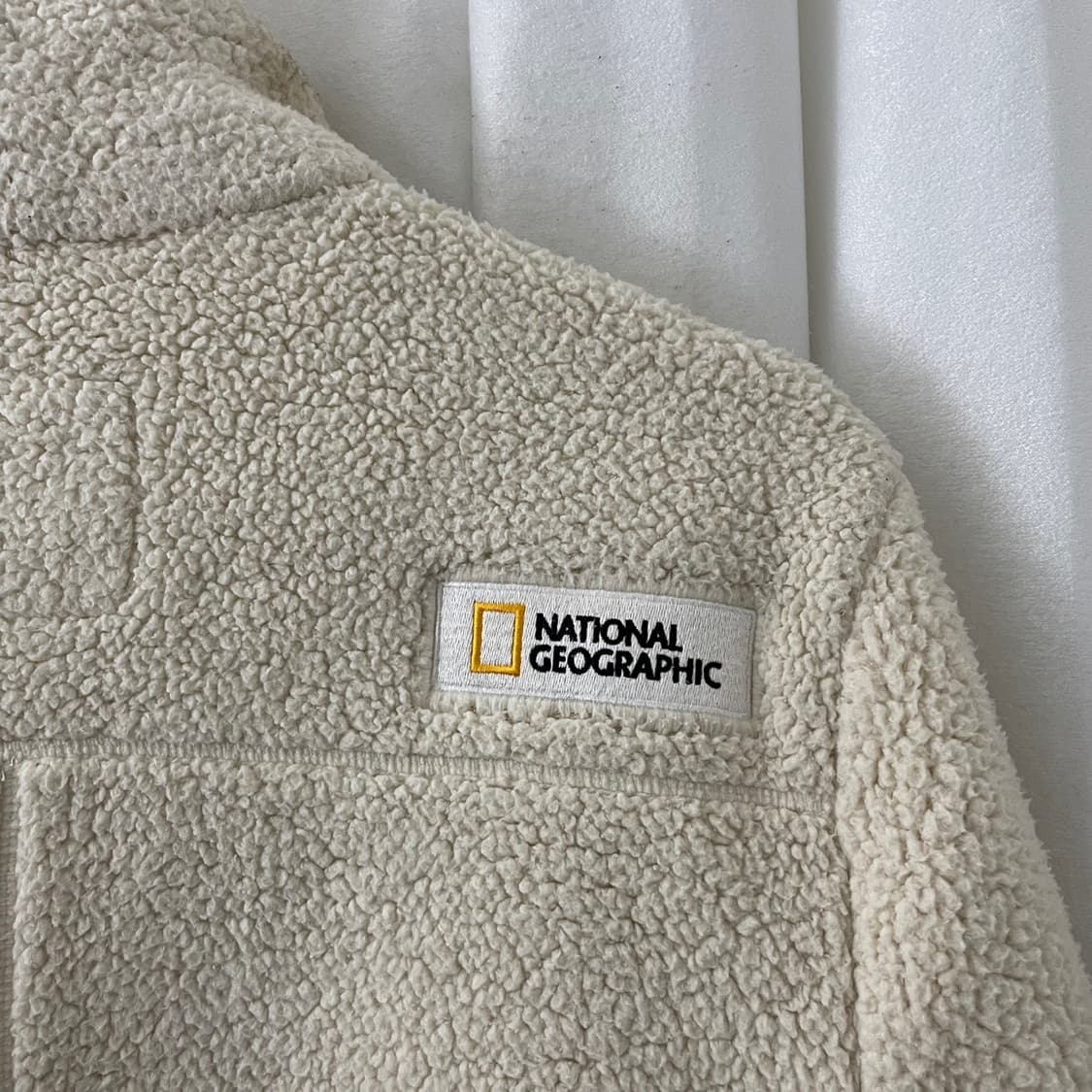 내셔널지오그래피 아이보리 롱 후리스 자켓 상품이미지7