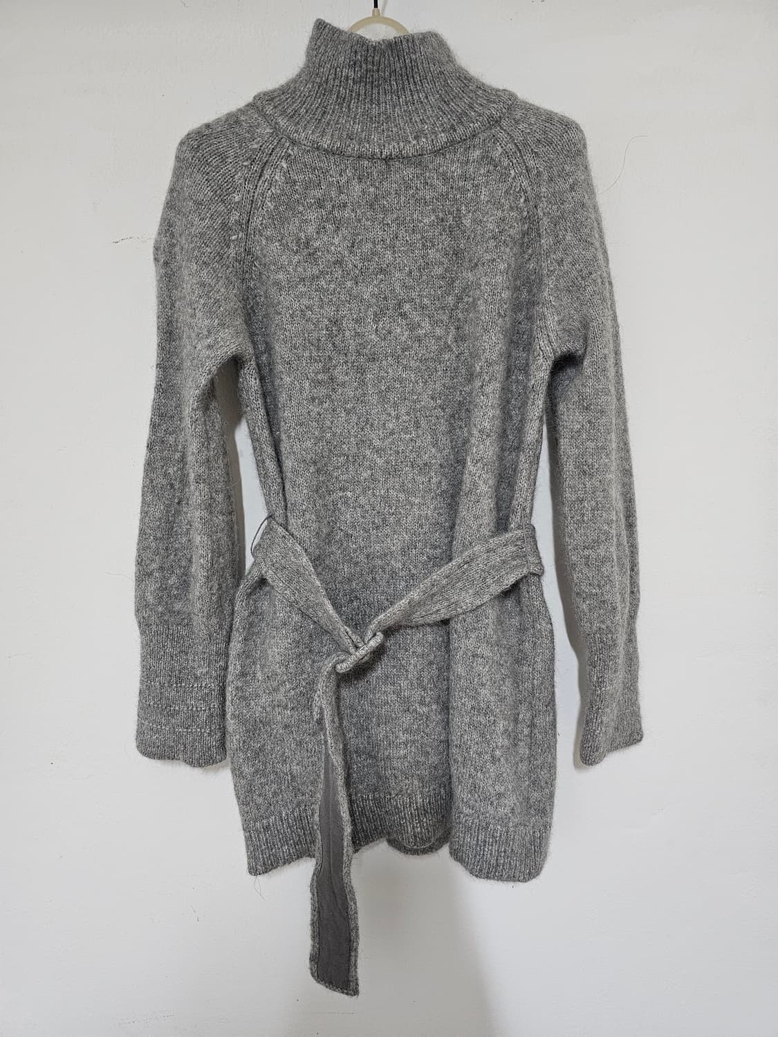 레니본 알파카 그레이 벨트 니트 85. (55.)  상태a급 상품이미지1