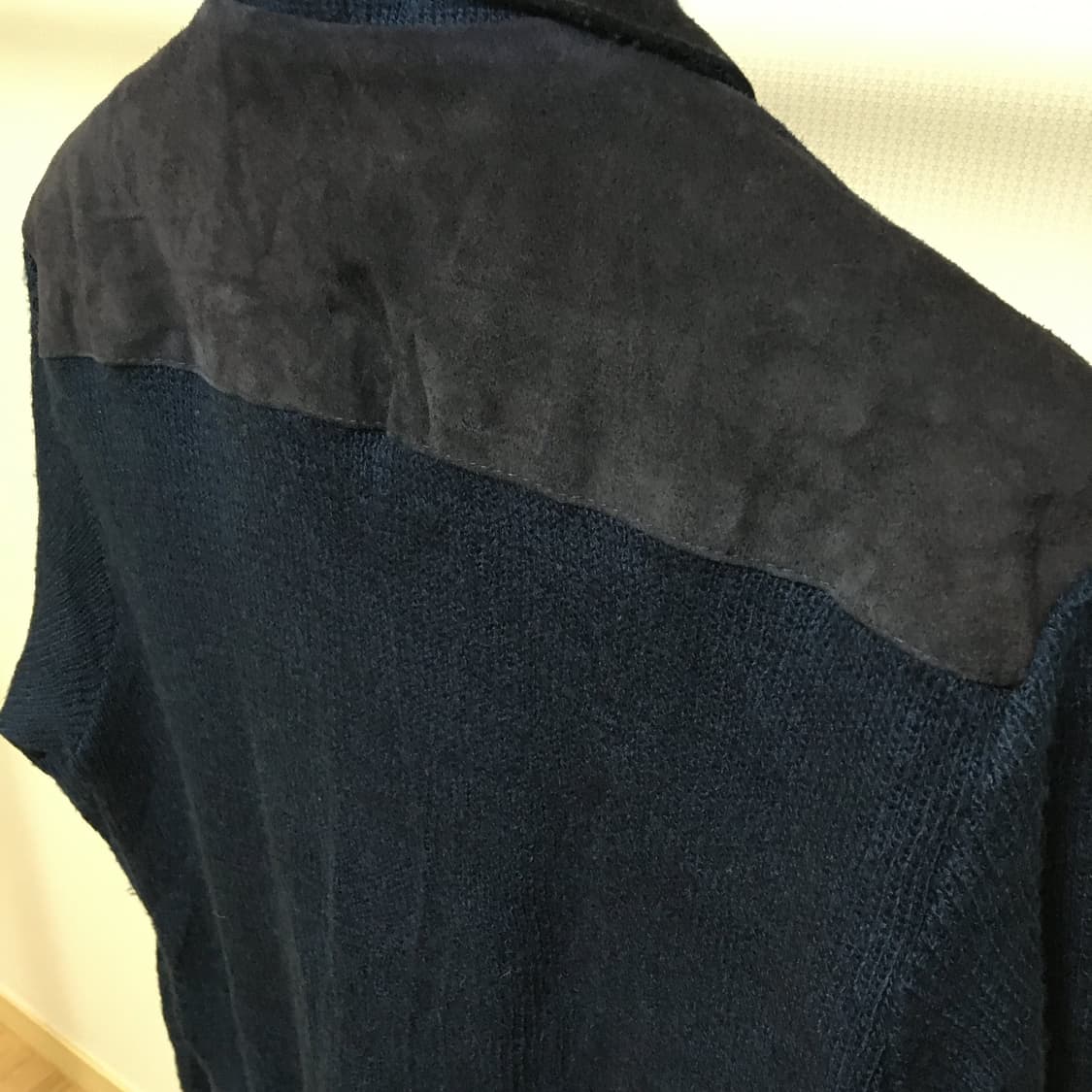 Cowhide & Knit Mixed Jacket 상품이미지6