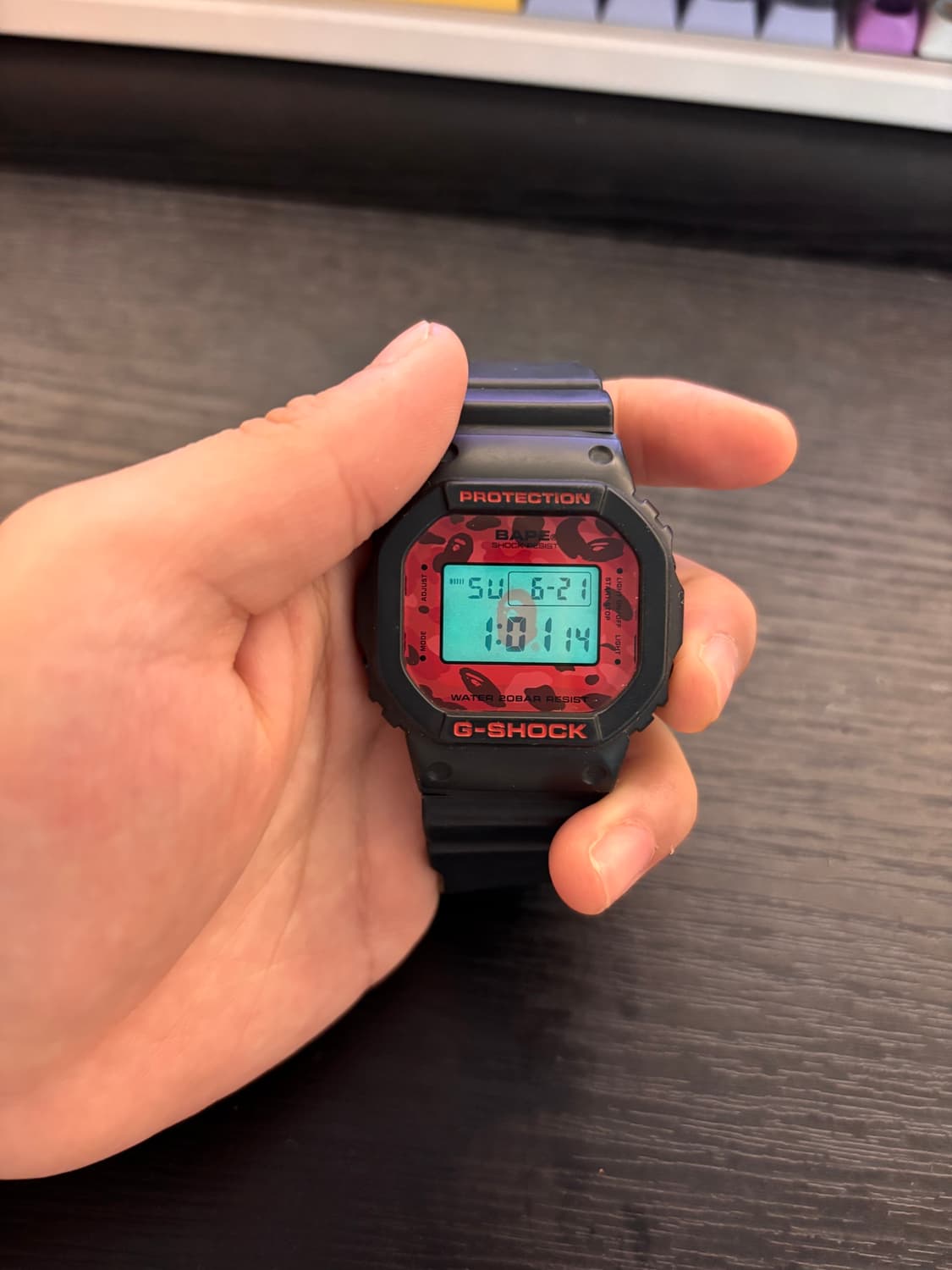베이프]g-shock DW5600 레드 한정판[무음] 상품이미지2