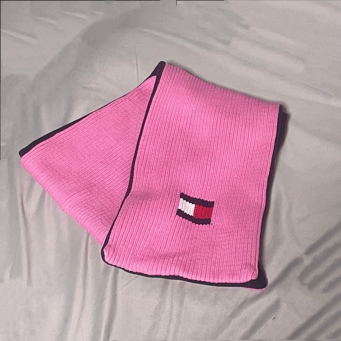 [거의새거] 타미힐피거 코튼 후리스 머플러 목도리 상품이미지1