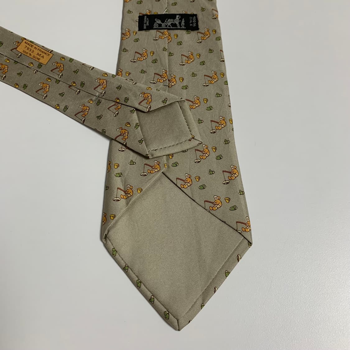 에르메스(HERMES) 명품 빈티지넥타이 A등급 9.2cm 100실크 상품이미지6