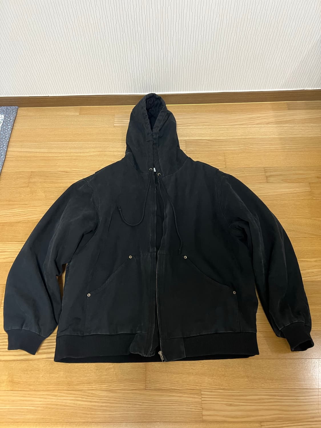 아르반 헤비 덱 캔버스 액티브 후디드 자켓_스톤 블랙3 상품이미지5