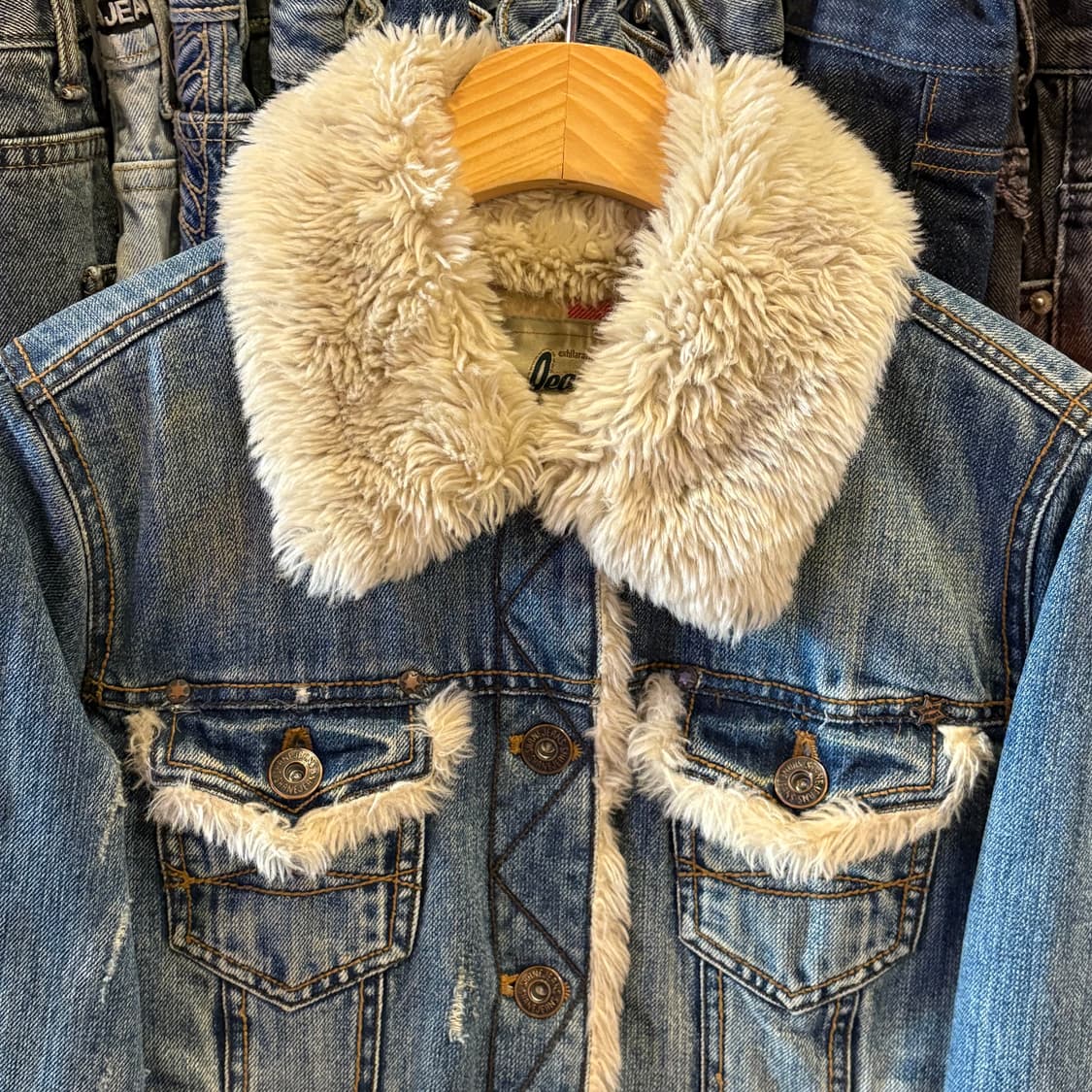 쉐인진스 퍼 데님 자켓 상품이미지4