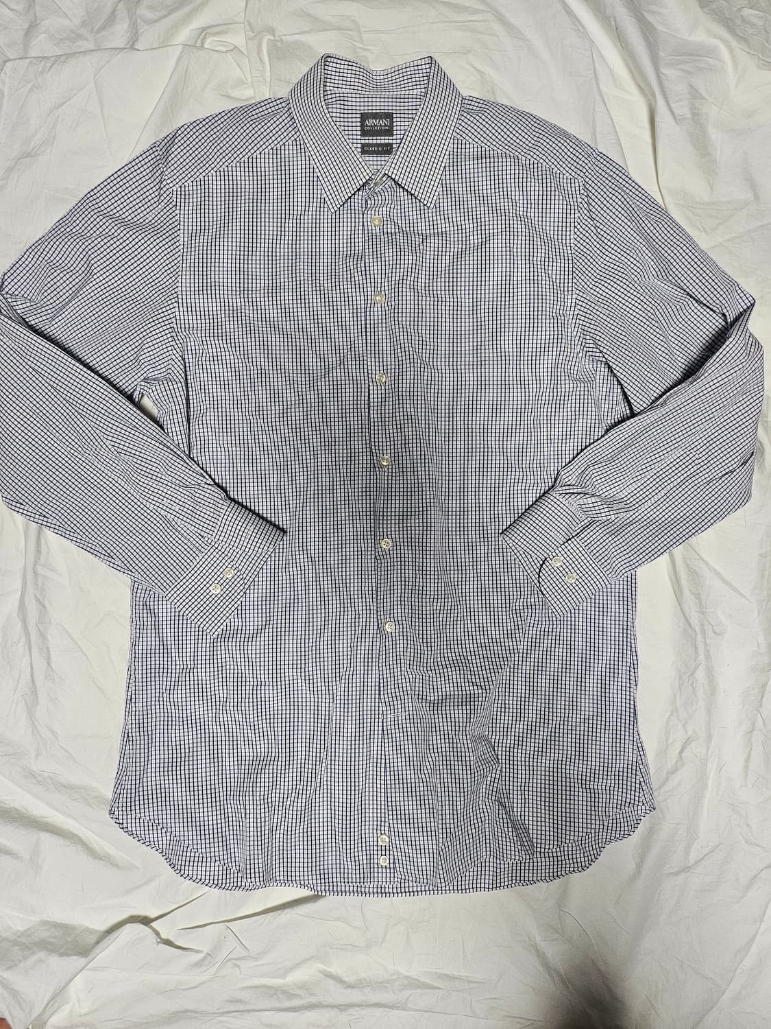알마니 꼴레지오니 체크 셔츠 42 상품이미지1