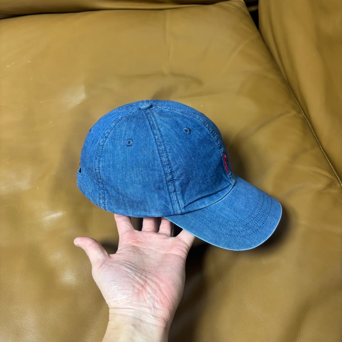히스테릭글래머 6패널 볼캡 모자 워시드 데님 상품이미지3