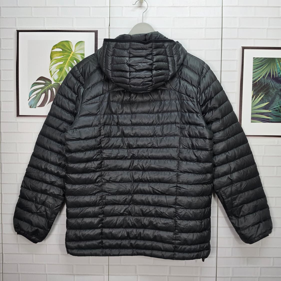 마운틴 하드웨어 다운 후드 패딩 자켓 집업 점퍼 100 L 사이즈 상품이미지5