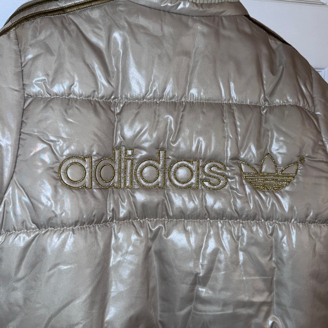 아디다스 빈티지 패딩 베이지 L (100)  상품이미지8