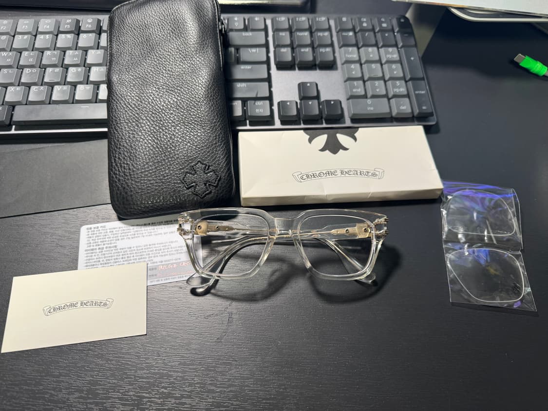 크롬하츠 벌지 클리어골드 안경 상품이미지1